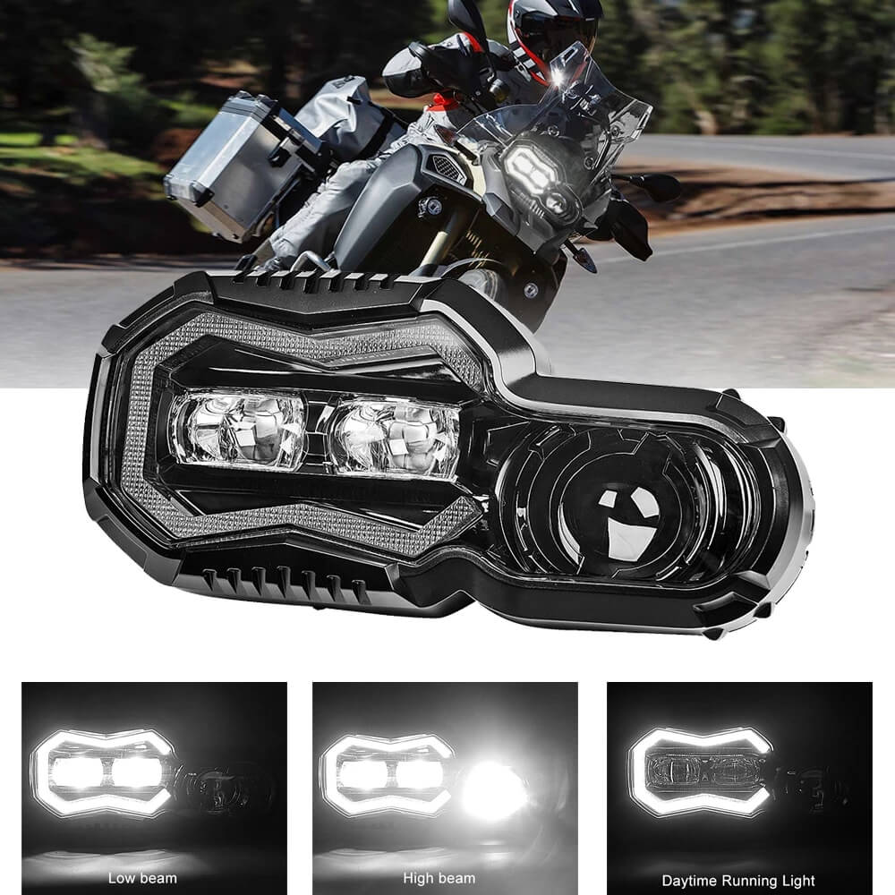 Osram LED Headlight High/Low Halo Lighting Motorcycle Headllamp for BMW