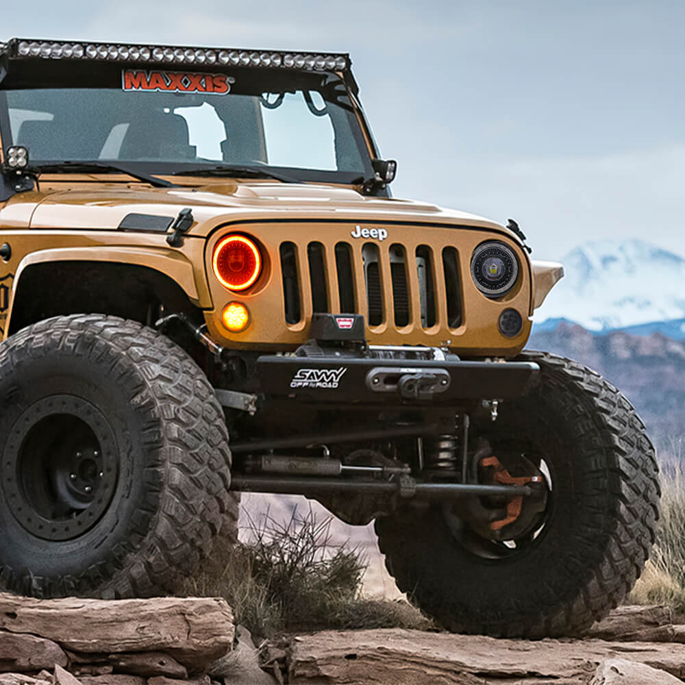 LED Turn Signal Lights for Jeep Wrangler JK, Smoked Lens(5)