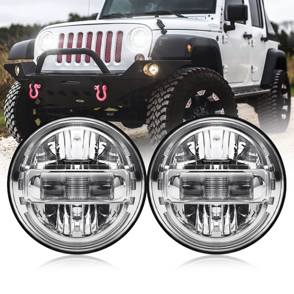 7 / 9 Inch King Kong Headlight For Jeep JK & JL JT | Pair freeshipping - loyolight