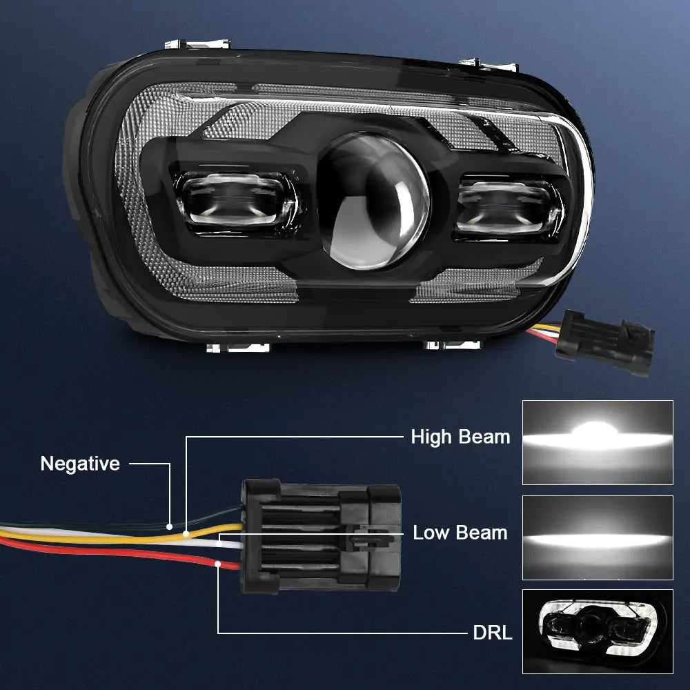 harley fat bob headlight assembly