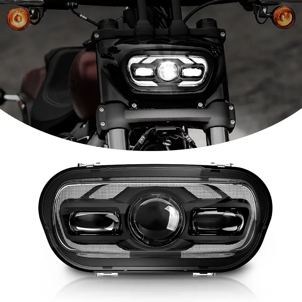 LED Headlights Kit for Dyna Fat Bob