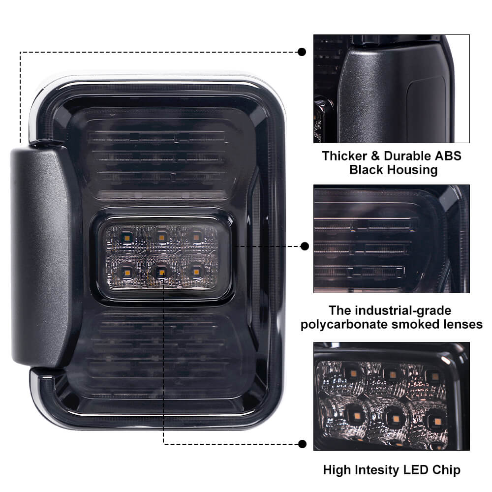 LED Tail lights for Jeep Gladiator JT | Jeep LED Lights replacement | LOYO