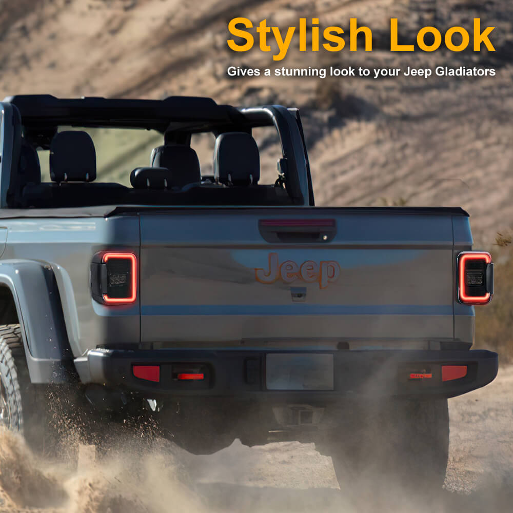 LED Tail lights for Jeep Gladiator JT | Jeep LED Lights replacement | LOYO