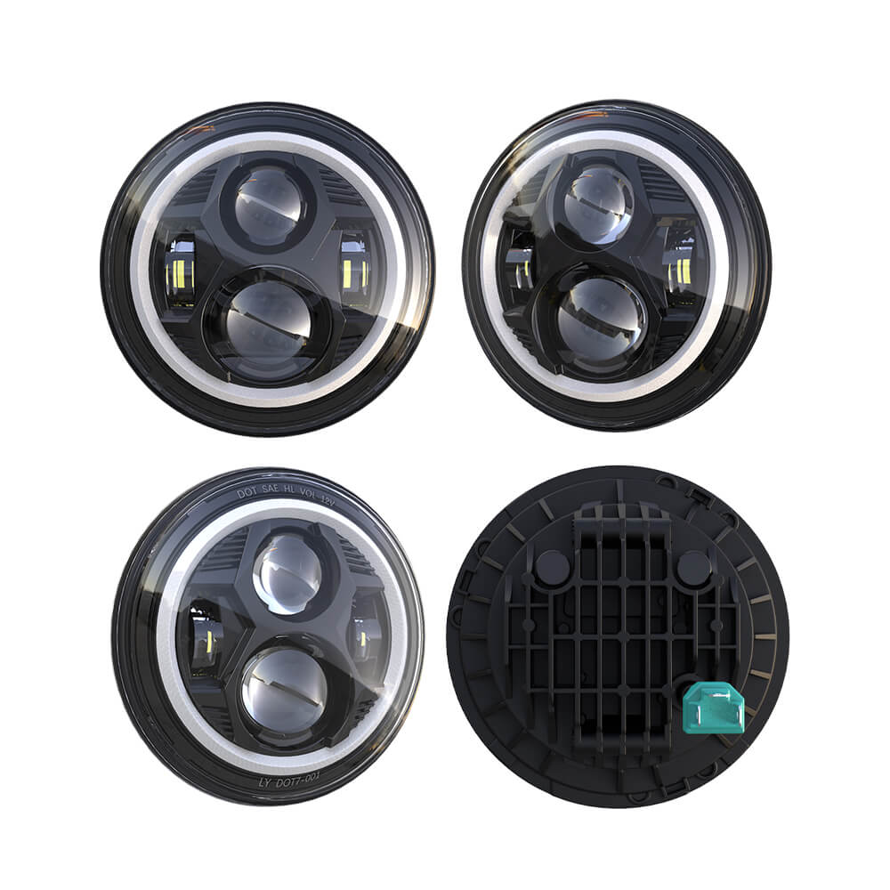 LOYO 7" Halo Headlights & 4" Fog Lights LED Combo loyo lights