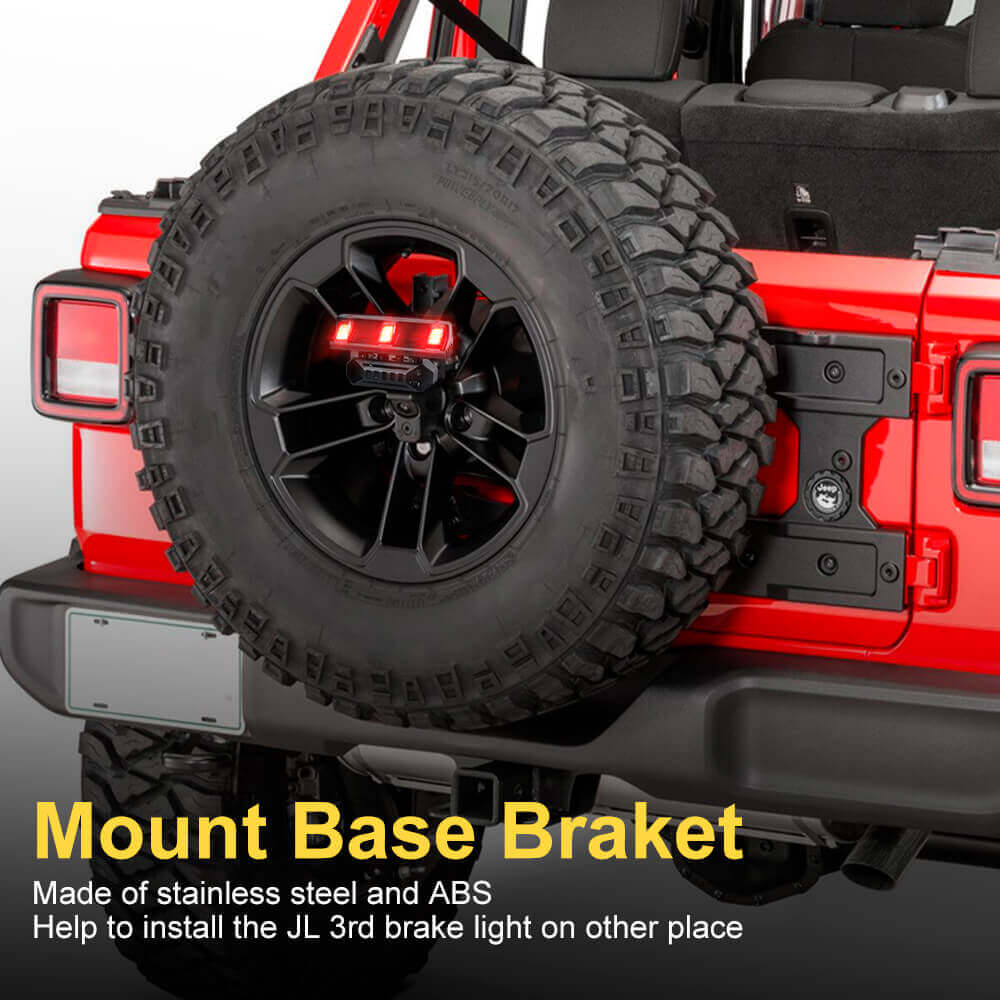 Third Brake Light Auto Lighting Systems High Mount Stop Tail Light with smoke lens for Jeep Wrangler JL JLU JK JKU