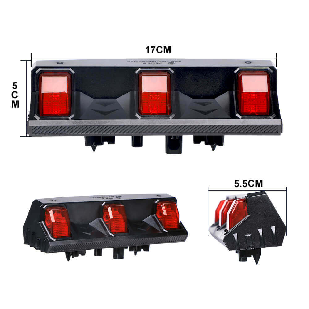 Third Brake Light Auto Lighting Systems High Mount Stop Tail Light with smoke lens for Jeep Wrangler JL JLU JK JKU