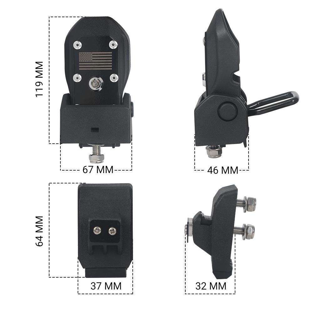 JEEP JL HOOD LOCK With Key Kit | Pair - loyolight