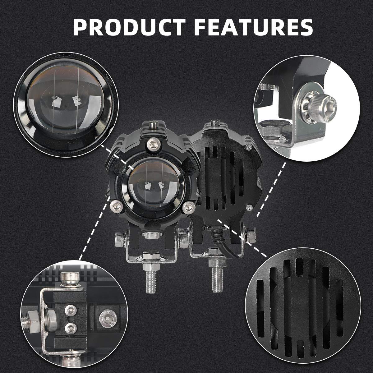 M3 Pro Super LED Driving Light For Motorcycle | Pair - loyolight