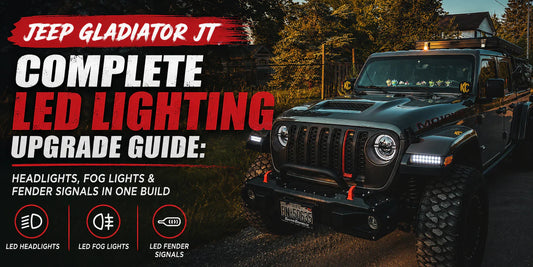 Jeep Gladiator JT Complete LED Lighting Upgrade Guide: Headlights, Fog Lights & Fender Signals in One Build