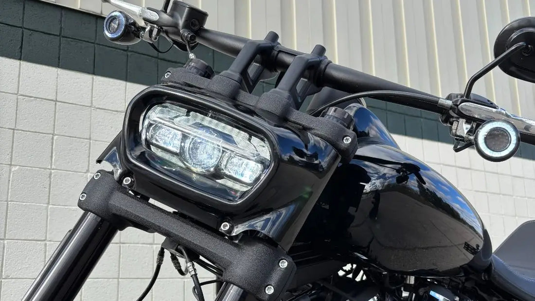 Replacing OEM Headlight with LED Headlight for Harley Davidson Fat Bob