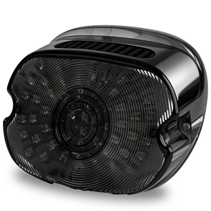 LOYO Smoked LED Tail Light with Turn Signal Brake Light Compatible with Harley Dyna Sportster 883 1200 Road King Electra Glides Tour Glides Road Glides Nightster Street Bob