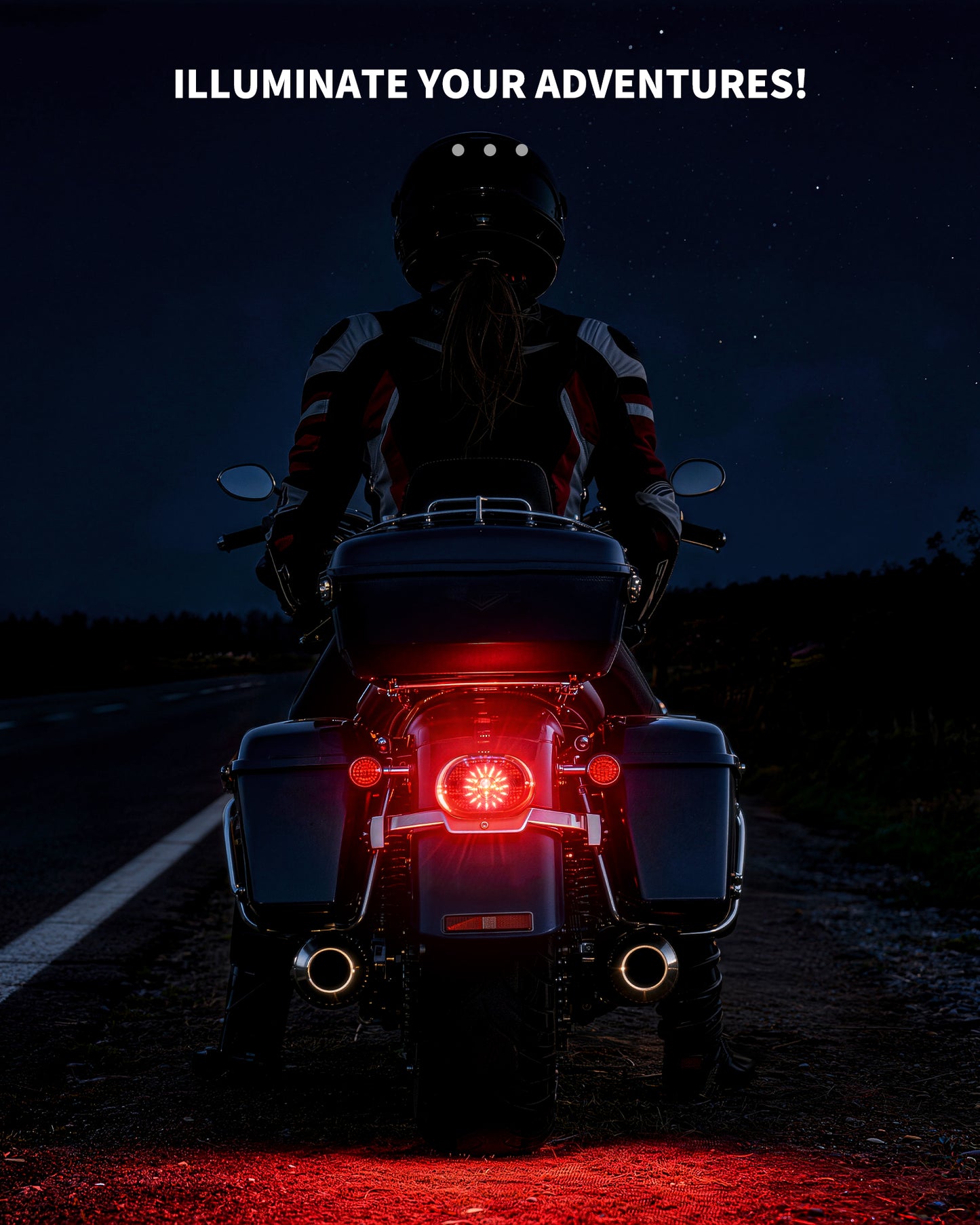 LOYO Smoked LED Tail Light with Turn Signal Brake Light Compatible with Harley Dyna Sportster 883 1200 Road King Electra Glides Tour Glides Road Glides Nightster Street Bob