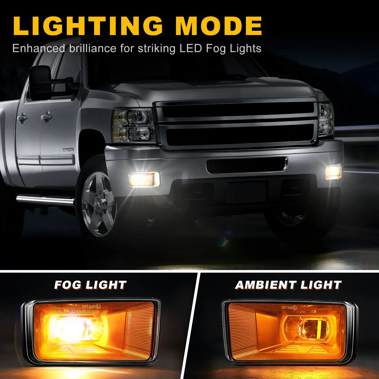 chevy avalanche LED fog light replacement