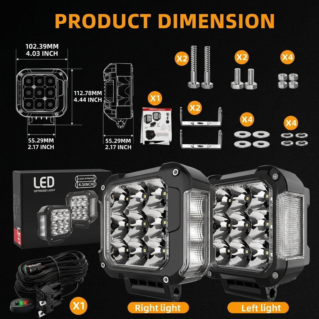 LOYO LED Pod Light Package Detail