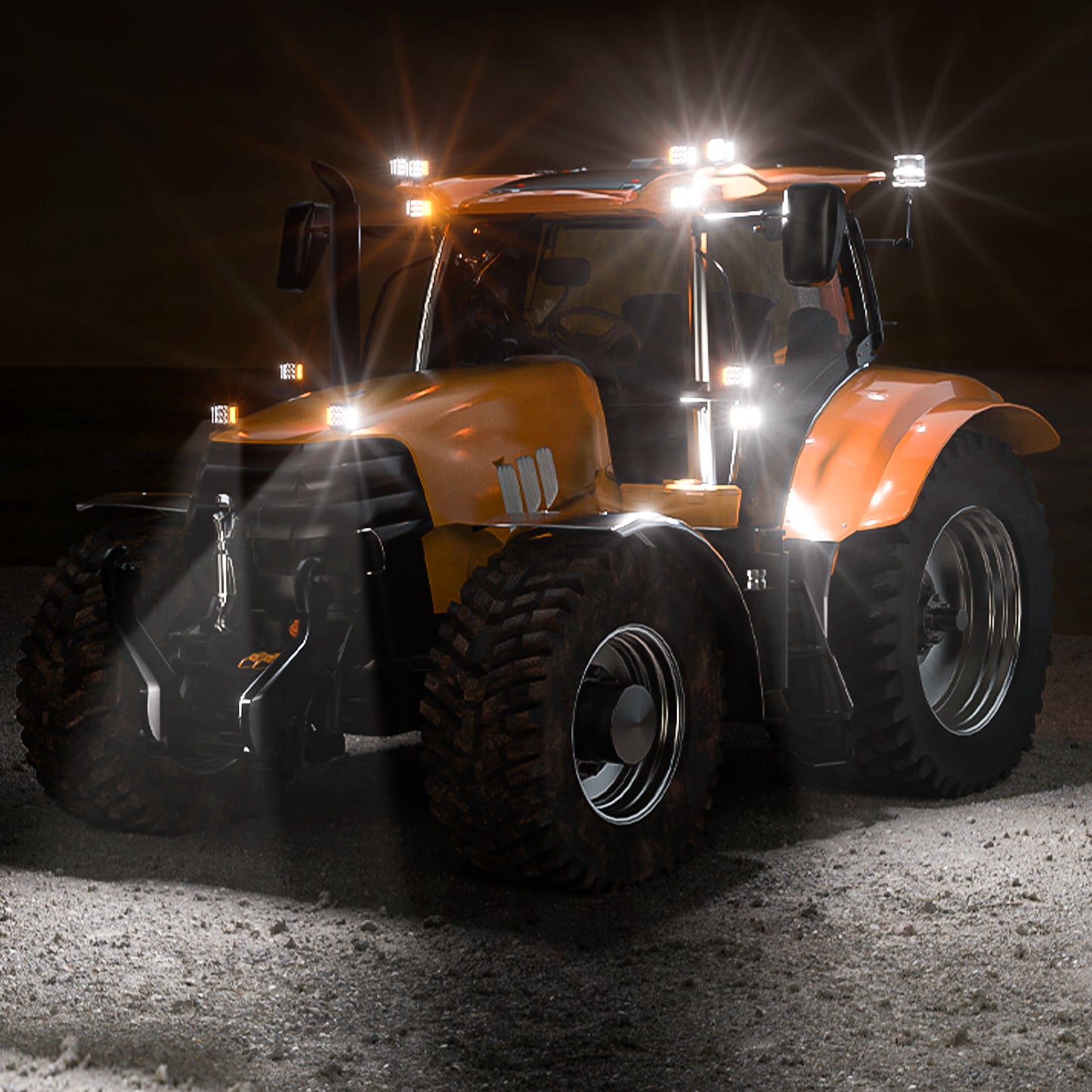 LOYO 100W 270° LED Pod Lights Mounted on Truck — Off-Road Auxiliary Driving Light Setup