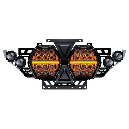 LOYO 7" Dual LED Headlights with 4 Auxiliary Spotlights for 2023.5-2026 Harley Road Glide CVO FLTRXSE, 2024-2026 Road Glide FLTRX, CVO Road Glide ST FLTRXSTSE, 240W High Brightness, Plug & Play