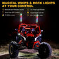 Whip ights and  Rock Lights combo kit for atv utv rzr
