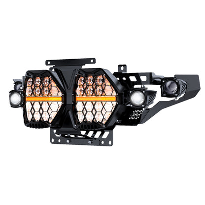 LOYO 7" Dual LED Headlights with 4 Auxiliary Spotlights for 2023.5-2026 Harley Road Glide CVO FLTRXSE, 2024-2026 Road Glide FLTRX, CVO Road Glide ST FLTRXSTSE, 240W High Brightness, Plug & Play