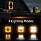 LED Pod Driving Lights for Truck, with Amber DRL, High Low Beam