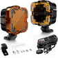 LOYO 90W 4 inch LED Pods - APEX Series Off Road Driving Light with High Low Beam and Amber DRL