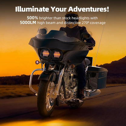 road glide led headlight 2004-2013