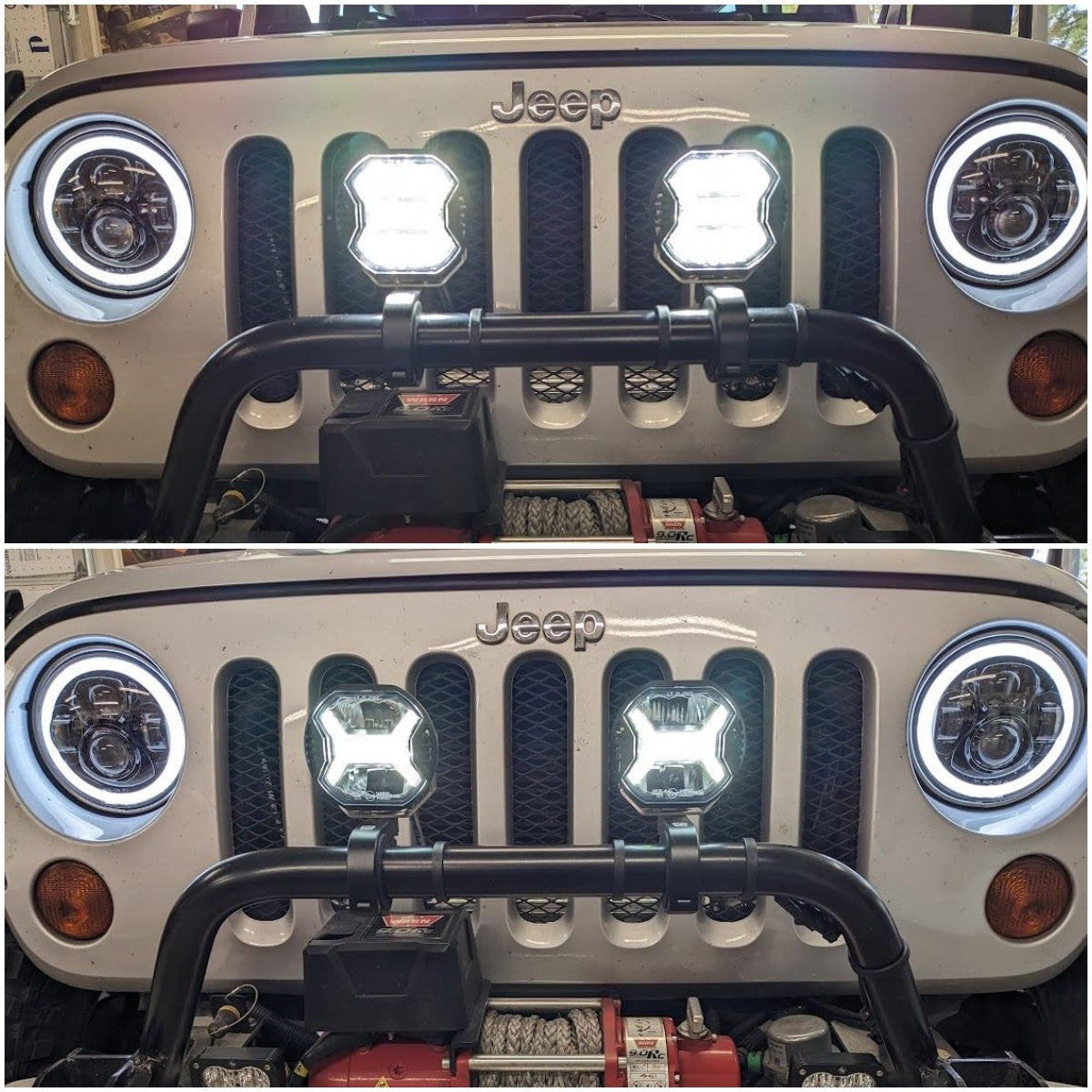 LED Driving lights with White DRL