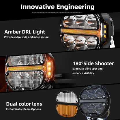LED Driving Lights with DRL