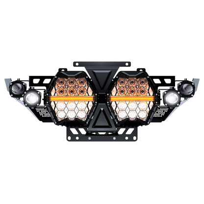 LOYO 7" Dual LED Headlights with 4 Auxiliary Spotlights for 2023.5-2026 Harley Road Glide CVO FLTRXSE, 2024-2026 Road Glide FLTRX, CVO Road Glide ST FLTRXSTSE, 240W High Brightness, Plug & Play