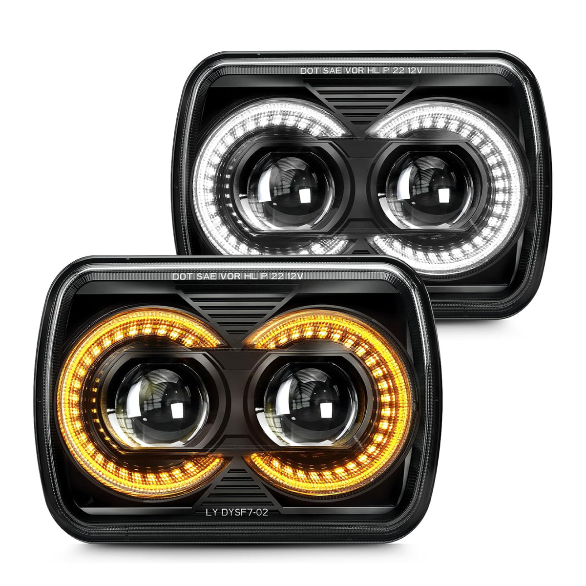 Jeep Cherokee XJ & Jeep YJ LED Headlights & with DRL Turn Signal