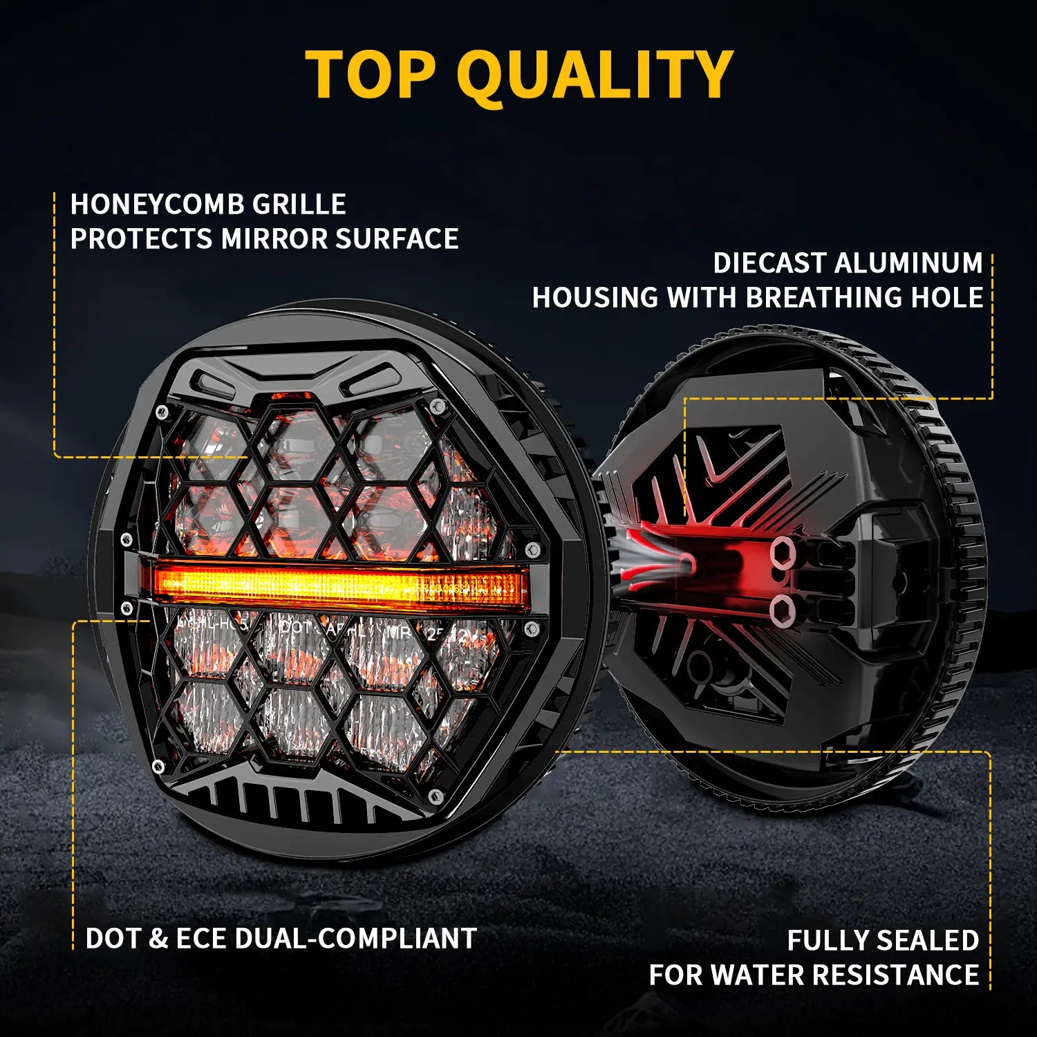 5-3/4 5.75 inch led headlight