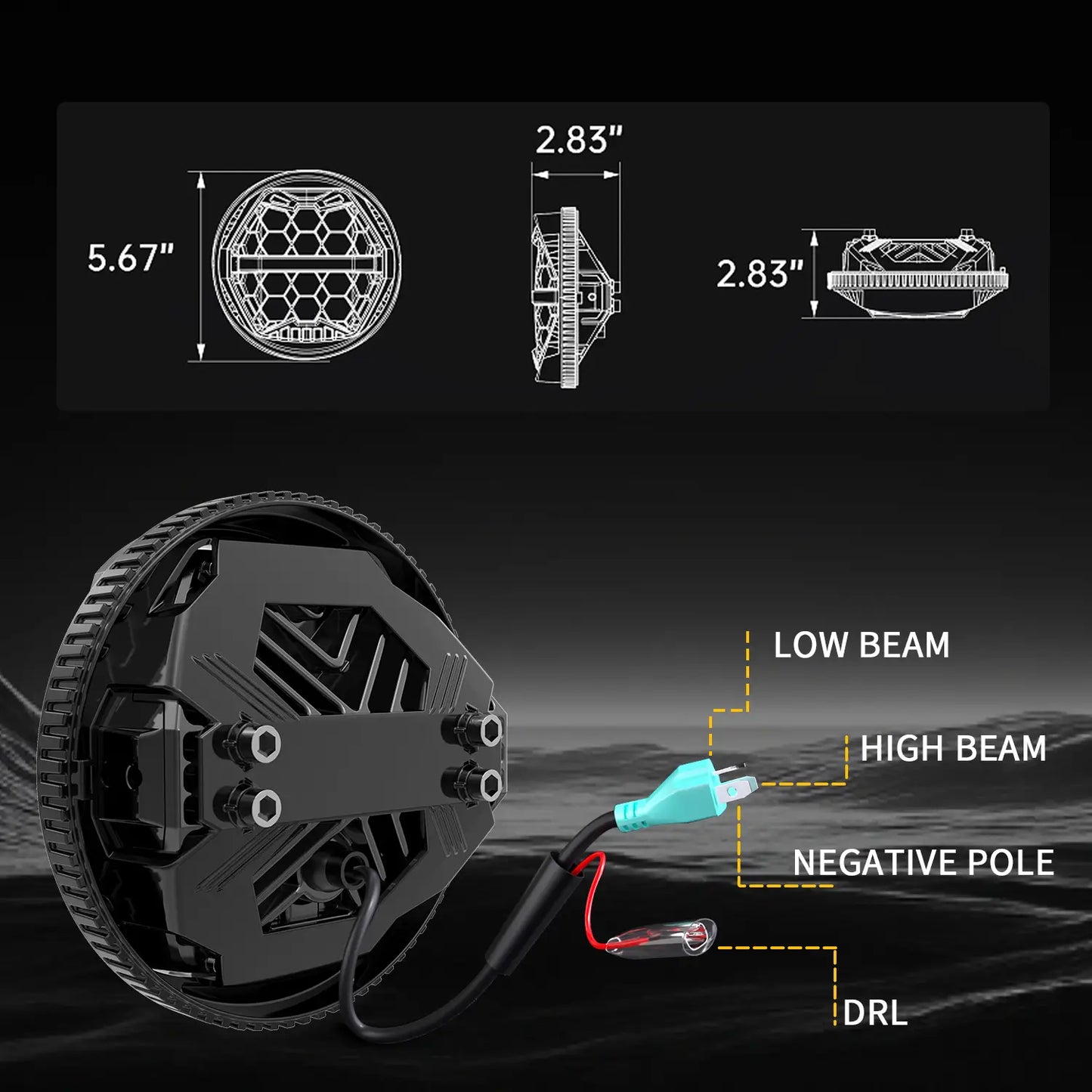 motorcycle LED headlight plug and play