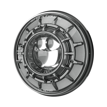 7 Inch Round LED Headlight RGB Halo Angel Eyes DOT Approved