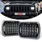 5×7 inch headlights for Jeep xj yj