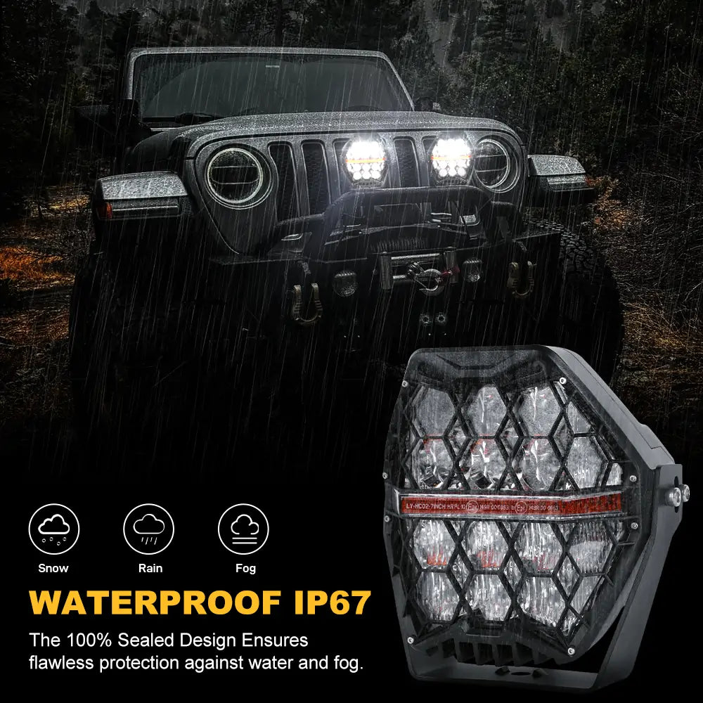 Waterproof IP67 LED Lights Bar FOR Offroading Trail Jeep Truck
