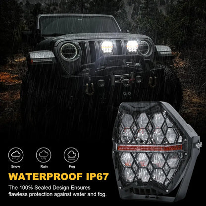 Waterproof IP67 LED Lights Bar FOR Offroading Trail Jeep Truck