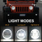 7 inch headlights with high lowbeam drl for jeep wrangler JK， lighting mode | LOYO