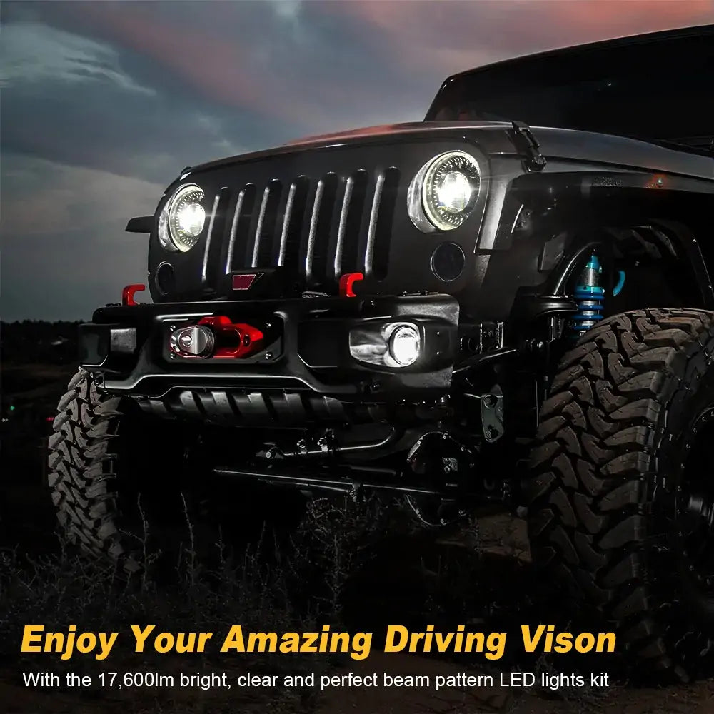 LED Lights Kit For Jeep Wrangler JK