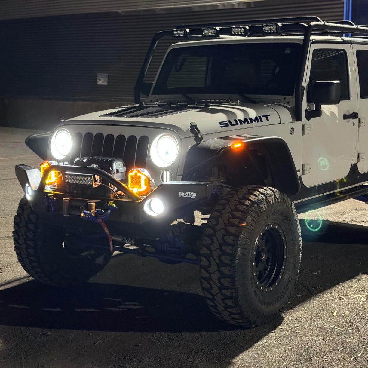 Amber LED Driving Lights Light Bar for Jeep Wrangler