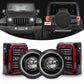 7 inch LED headlights and tail lights kit for jeep wrangler JK