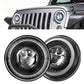 7 inch LED Round Headlights with DRL Turn Signal Lights from LOYO LED