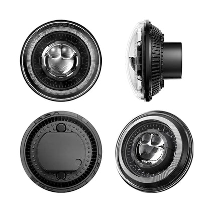 LOYO 7 inch Dragon Eye LED Headlights for Jeep Wrangler JK JL YJ TJ Gladiatora JT