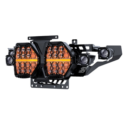 LOYO 7" Dual LED Headlights with 4 Auxiliary Spotlights for 2023.5-2026 Harley Road Glide CVO FLTRXSE, 2024-2026 Road Glide FLTRX, CVO Road Glide ST FLTRXSTSE, 240W High Brightness, Plug & Play