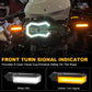 BMW Motorcycle Front Turn Signal Indicator Lights with White DRL and Amber Turn Signal