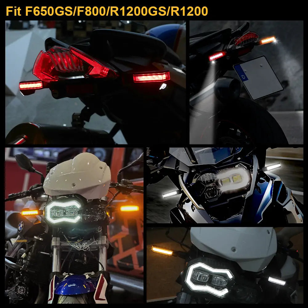 Front and Rear LED Turn Signal for BMW F650GS/F800/R1200GS/R1200