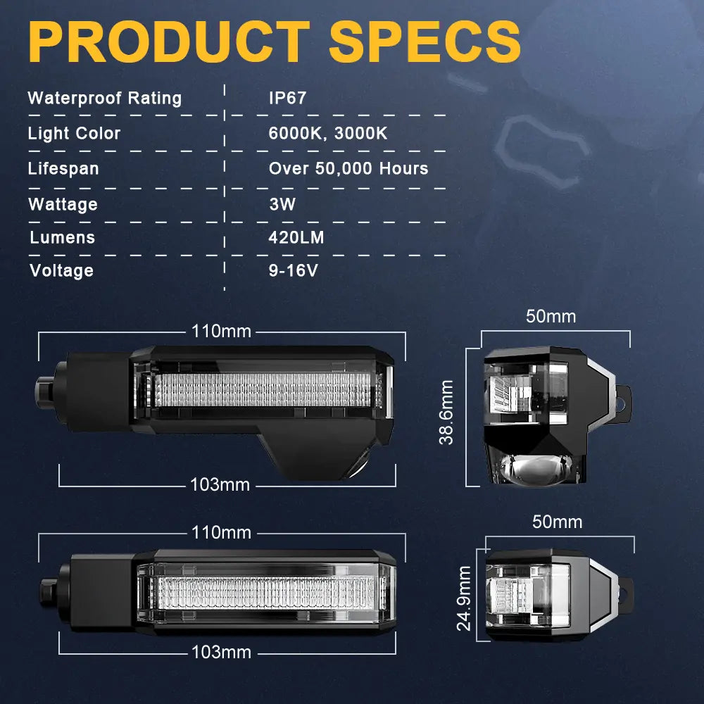 High Quality LED Turn Signal Lights for BMW F650GS/F800/R1200GS/R1200
