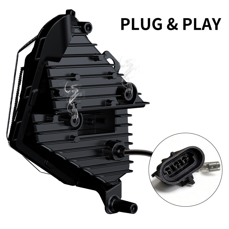 Plug and Play Can Am Maverick X3 LED Headlights Replacement