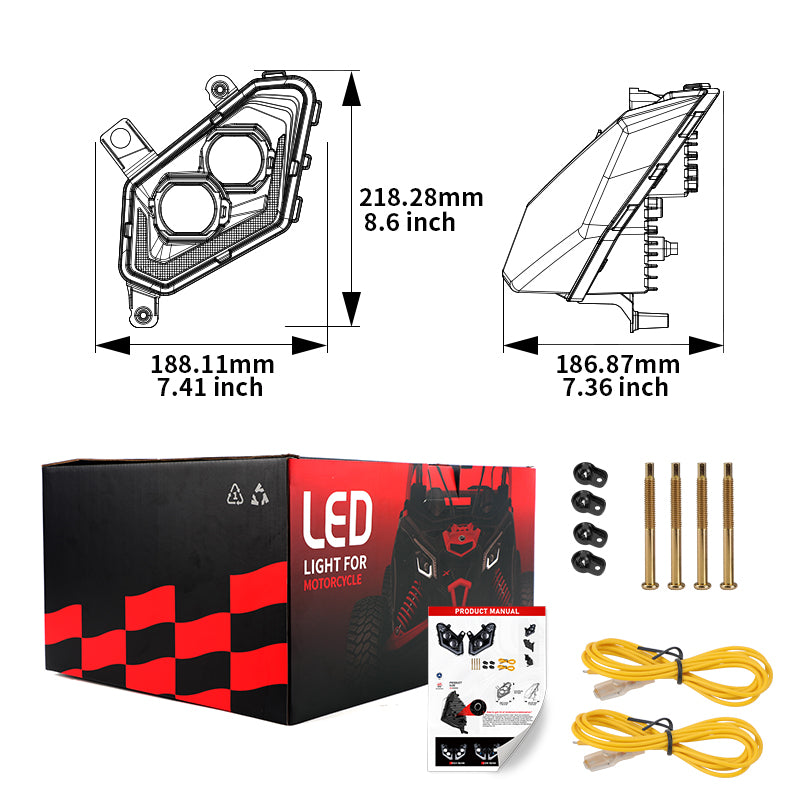 The Brightest LED Headlight Upgrade for Your Maverick X3