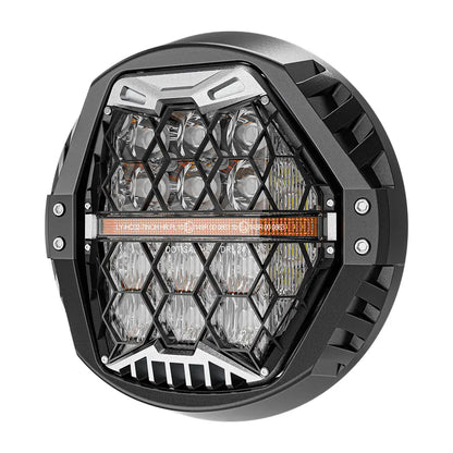 motorcycle led headlight  with amber DRL for harley davidson motorcycle