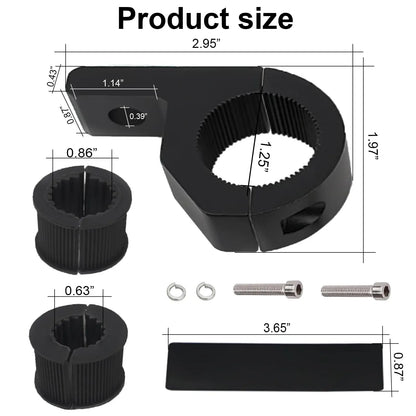 Aluminum Alloy LED Light Bar Clamp Kit 