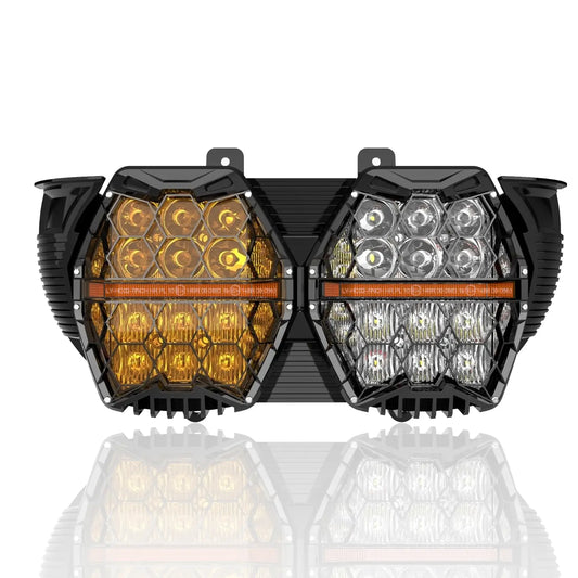 240W Harley-Davidson Road Glide LED Dual Headlight for 2015-2024 Models